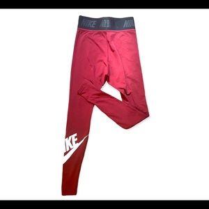 Nike | Burgundy workout leggings XS